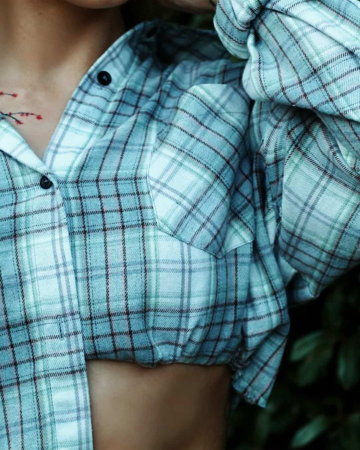 Rory Plaid Cropped Flannel