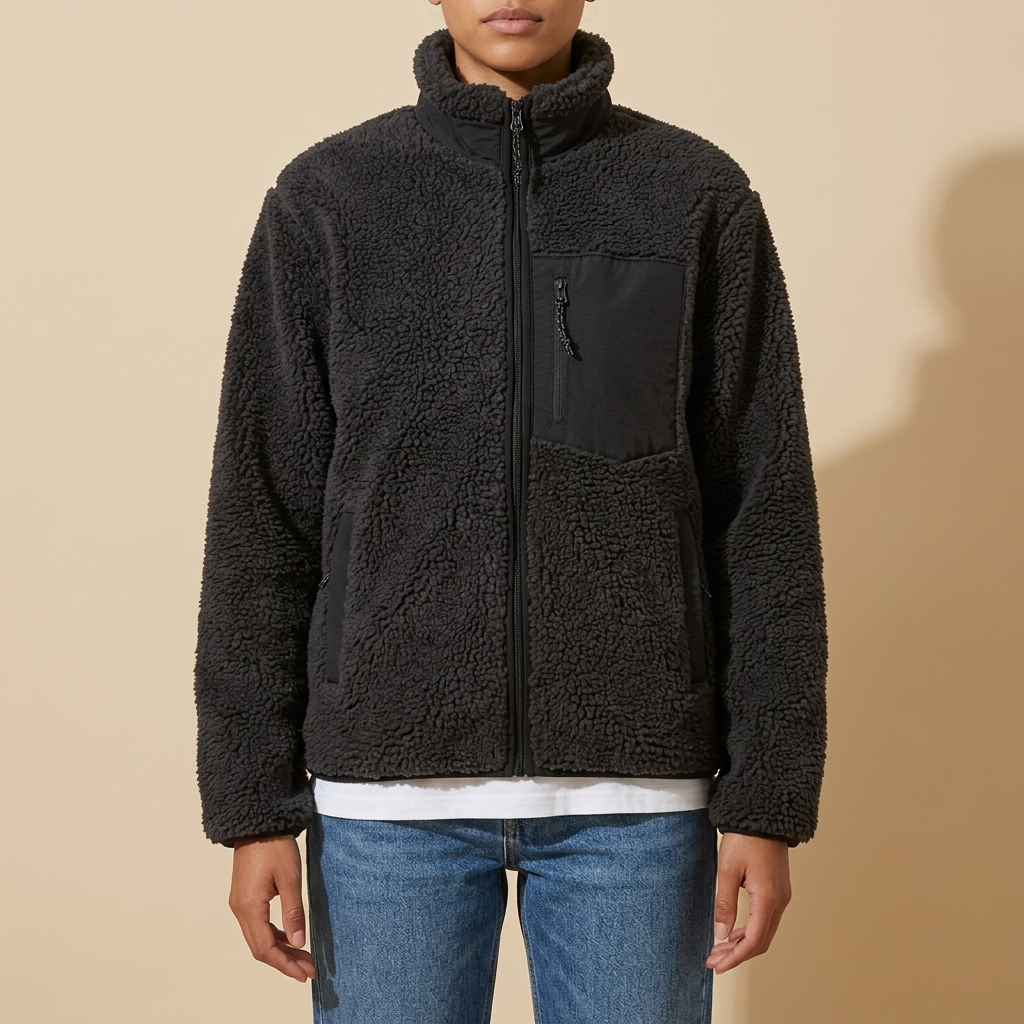 Amélie Jacket Sherpa-Fleece Stand-Collar