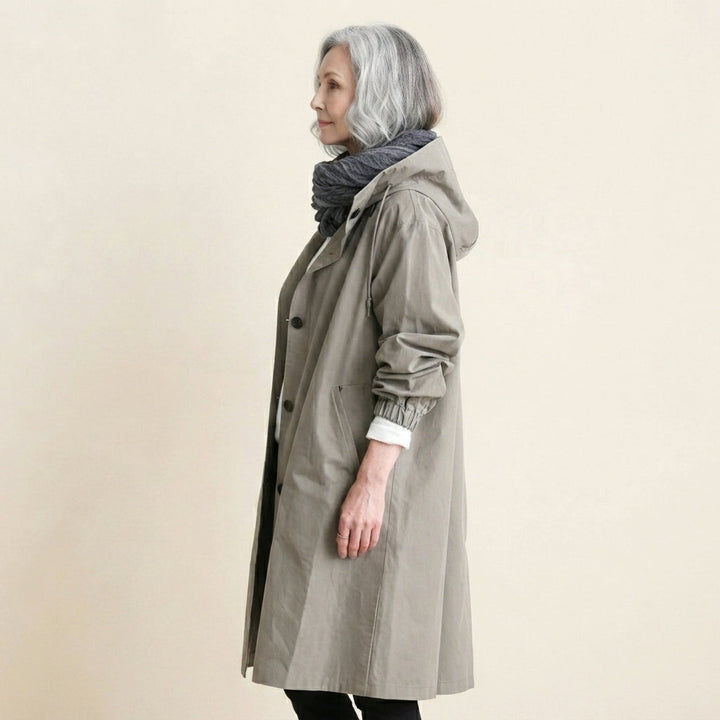 Angelika Trench Coat Oversized Hooded