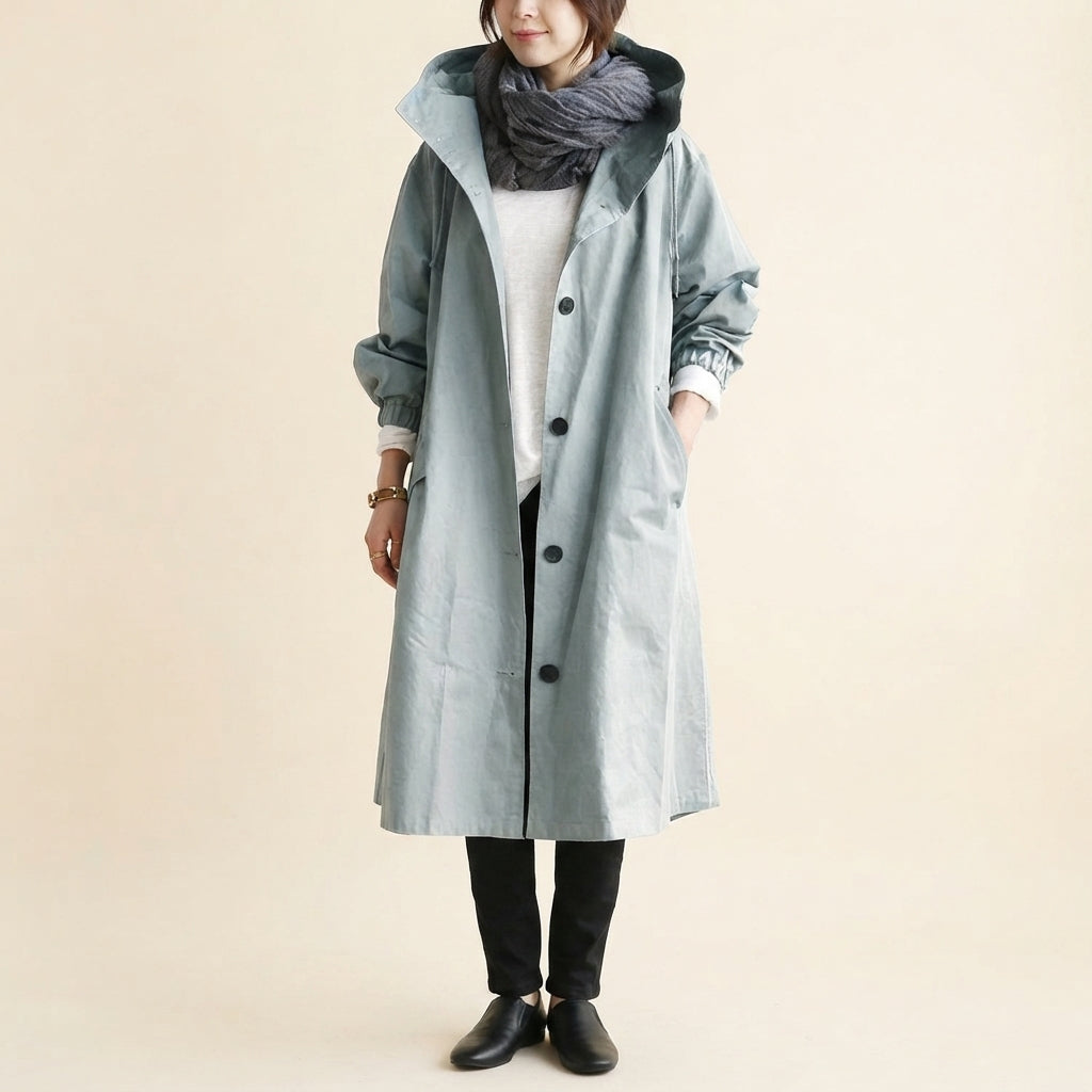 Angelika Trench Coat Oversized Hooded