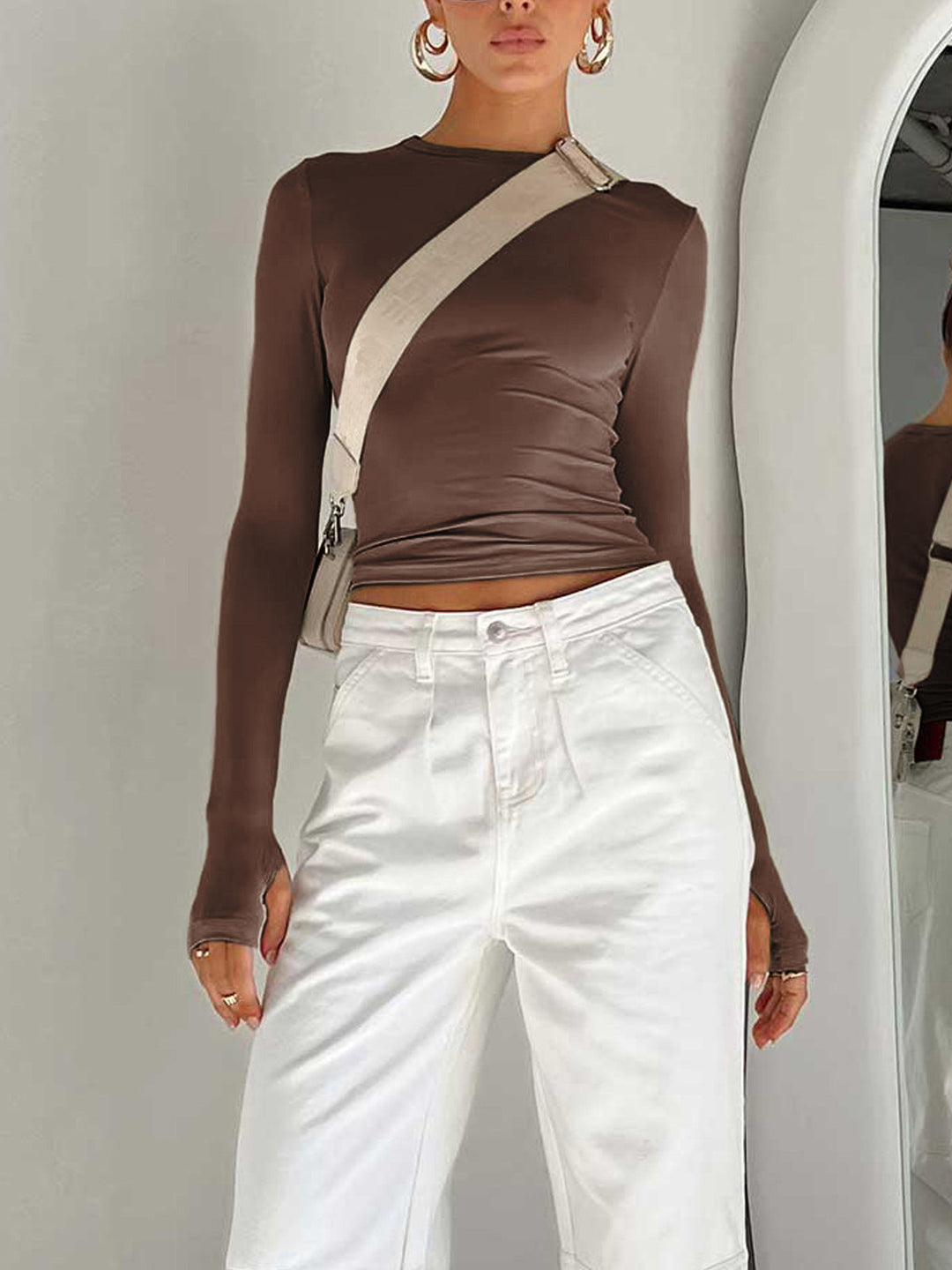Brooklyn | Women Summer Long Sleeve Crop Top