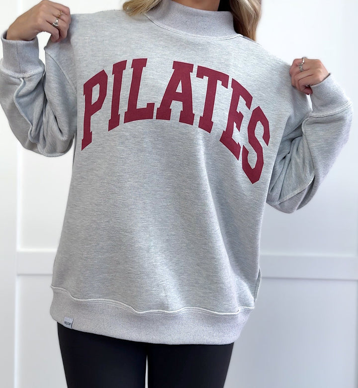 Tilly Pilates/Gym Reversible Oversized Mockneck Crew