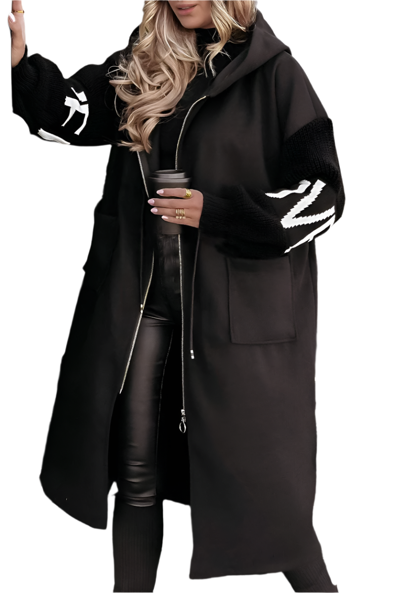 Madeleine™ | Long Hooded Weather-Resistant Coat