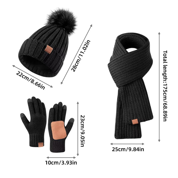 MODUNET – 3-Piece Winter Accessory Set for Chilly Weather