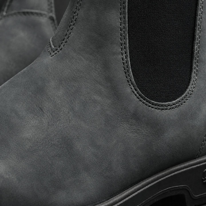 Women’s Leather Chelsea Boots with Elastic Gore and Pull-Tab
